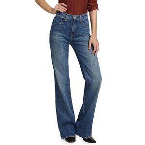 Nili Lotan Mid-Rise Straight Leg/Boot Cut Jeans, size US 26